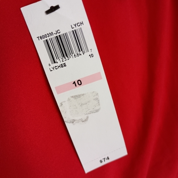 NWT London Times Woman Blouson Dress in Red ♥️🍒 - Picture 5 of 7